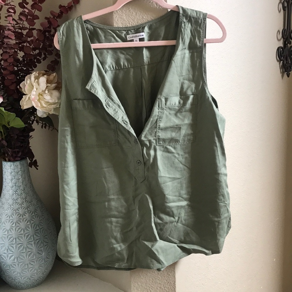 Olive green women's shirt